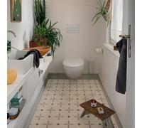 Alwayspon - Adesivo per piastrelle, 25 pezzi x 20 cm / 8 pollici, verde e bianco, autoadesivo, adesivi per piastrelle da incollare per bagno e cucina, paraschizzi, adesivi per piastrelle in vinile per