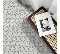 Alwayspon Pavimenti in vinile, colore verde salvia, autoadesivi, per pavimenti in bagno, cucina, paraspruzzi, stacca e attacca, adesivi per piastrelle in vinile, 12 pezzi x 20 cm