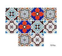 Alwayspon Piazza Vinile Piastrelle Adesivo, Autoadesivo della Parete delle Decalcomanie per Piastrelle per la Decorazione Domestica Soggiorno Cucina 15x15cm Turco