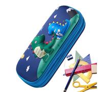 ALWIDA Astuccio per penne, astuccio per cancelleria, grande capacità, astuccio per matite con motivi a cartoni animati, astuccio versatile, Dinosauro, Refer to description, Unisex