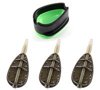 Alwonder Method Feeders - Mangiatoia per pesca alla carpa, set da 25 g con accessori in linea e stampo per attrezzatura da pesca alla carpa, realizzata in zinco, ecologica