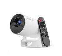 Alwtniet Mini Proiettore 4K Supportato Wi-Fi 6 e Bluetooth 5.4 per Casa | Android 14 Auto Keystone 180° Rotazione Assistente Vocale Altoparlante 5W Videoproiettore Cine in Casa