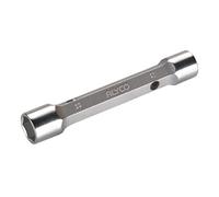 ALYCO 191410 - Llave de tubo hexagonal Cr-V cromado satinado bocas forjadas UNE 16586 8x9 mm