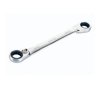 ALYCO 191605 - Llave acodada con carraca reversible 72 dientes Cr-V satinado mate ALYPLUS 10x11 mm