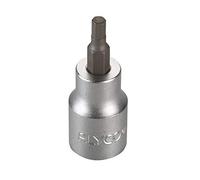 ALYCO 192417 - Llave de vaso de 1/2" UNE 16503 DIN 3121 Cr-V cromado mate con punta Allen 17 x 62 mm
