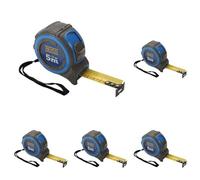 ALYCO 197310 - Flexometro bimaterial proteccion antichoque y antideslizante de 25 mm x 5 m (Confezione da 5)