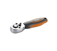 Alyco HR 170718 - Llave de carraca de 1/4" serie corta HR 72 dientes con mango bimaterial