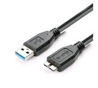 AlyKets Cavo Micro USB 3.0, Cavo da USB 3.0 Tipo A Maschio a Micro B per Disco Rigido Esterno Portatile WD My Passport e Elements, per Toshiba, Seagate, Samsung, Disco Rigido per Fotocamera Ecc