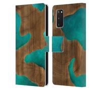 ALYN SPILLER LEGNO & RESINA CUSTODIA COVER A PORTAFOGLIO PER SAMSUNG TELEFONI 1