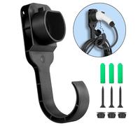 Alyoen Supporto da parete tipo 2, supporto da parete per la conservazione di cavi, supporto per cavi di ricarica, supporto da parete, compatibile con tutti i cavi di ricarica di tipo 2 conformi all'UE