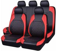 ALYOOP Set Coprisedili Auto per Fi-at Croma I/II 194 154 2000-2010, Copri-sedile Traspirante Impermeabile Sedili Protezion Coprisedile Pelle PU Accessori,C/9pcs Set Red
