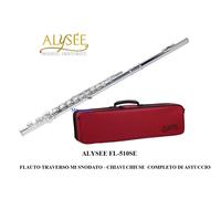 Alysee FL-510SE Silver Flauto in DO Traverso finitura argentata con Astuccio