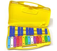 Alysée-Metallofono con 25 Piastre Cromatiche, Astuccio con Maniglia e Mallets Inclusi, Strumenti Musicali a Percussione, Metallofono Scuola Media con 25 Tasti Compatto Facile da Trasportare, Xilofono