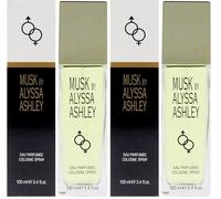 Alyssa Ashley - Musk Eau Parfumée, Profumo al Muschio, Acqua Profumata - 100ml (Confezione da 2)