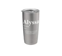 Alyssa Definizione Divertente Nome Compleanno Per Lissa Lyssa Bicchiere termico in acciaio inox doppia parete