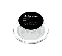 Alyssa Definizione Divertente Nome Compleanno Per Lissa Lyssa PopSockets PopGrip per MagSafe