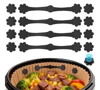 Alyvisun 12 Pcs Calamite Per Friggitrice Ad Aria, Magneti Riutilizzabili Per Airfryer, Impedisce Al Carta Da Forno Di Scivolare E Bruciare, Compatibile con Friggitrici ad Aria
