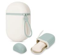 Alyvisun 2pcs Porta Sapone da Viaggio, Portasapone da Viaggio, Porta Saponetta con Coperchio, Portatile Porta Sapone, Porta Saponetta con Griglia Sgocciolatoio per Viaggi Casa Campeggio