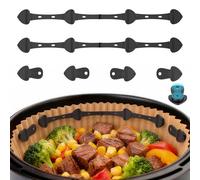 Alyvisun 6 Pcs Calamite Per Friggitrice Ad Aria, Magneti Riutilizzabili Per Airfryer, Impedisce Al Carta Da Forno Di Scivolare E Bruciare, Compatibile con Friggitrici ad Aria