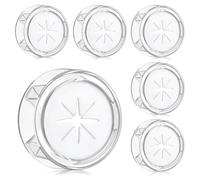 Alyvisun 6 Pezzi Adesivo Porta Strofinacci, Rotondo Appendi Strofinacci Cucina da Muro, Porta Asciugamani Bagno da Parete Senza Foratura, Ganci Multifunzionali per Strofinacci