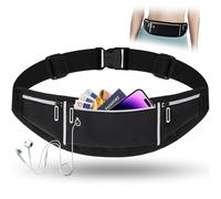 Alyvisun Marsupio Running, Cintura da Corsa Uomo e Donna Marsupio da Corsa Impermeabile Elastico Marsupio Sportivo Regolabile Porta Cellulare Running Belt per Fitness, Jogging, Ciclismo, Viaggi
