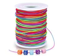 Alyvisun Multicolore Filo Elastico Per Braccialetti, 1mm X 100m Elastico Per Braccialetti, Filo Colorato Per Braccialetti Per Regali Fai Da Te, Creazione Di Bracciali, Collane E Lavori Creativi