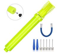Alyvisun Pompa per Pallone Bidirezionale, Kit Pompa Palloni Portatile, Pompa Palloncini con Ago e Tubo di Estensione per Basket, Pallavolo, Pallone, Tubo in Lega di Alluminio Durevole
