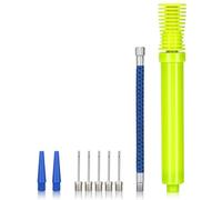 Alyvisun Pompa per Pallone Bidirezionale, Kit Pompa Palloni Portatile, Pompa Palloncini con Ago e Tubo di Estensione per Basket, Pallavolo, Pallone, Tubo in Lega di Alluminio Durevole