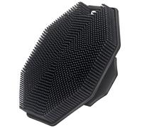 Alyvisun Spazzola per il corpo in silicone con gancio e ventosa, spazzola portatile per doccia e bagno [esfolia delicatamente e massaggia], spazzola per la pulizia del corpo per tutti i tipi di pelle