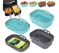 Alyvisun Teglia per Friggitrice ad Aria, 4 Pezzi Stampi Silicone Air Fryer