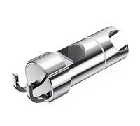Alyvisun Universale Supporto Soffione Doccia con 2 Ganci, Ricambio Supporto Doccetta 360° Regolabile per Saliscendi da Diametro 16-27mm, Cromato Staffa per Soffione Doccia, Installazione Semplice