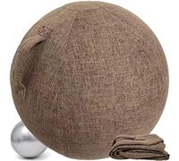 Alywen Pallone da ufficio, seduta pallone da palestra, pallone da ufficio, 55/65/75 cm, pallone da gravidanza, sedia a palloncino con copertura di protezione antiscivolo Swiss Ball