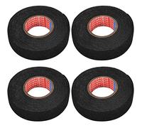 Alyxen 4 Pcs Nastro Isolante in Tessuto, Nastri per Cablaggio Automobilistico, Nastro Multiuso Resistente Calore, per Cablaggio Auto (19 mm x 15 m)