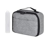 Alyxen Borsa Frigo per Pranzo,Mini Borsa Termica Pranzo con Tavola per Posate,Borsa per il Pranzo Pieghevole,Impermeabile Borsetta Porta Pranzo Adatto Lavoro, Andare a Scuola,Viaggio(Grigio)