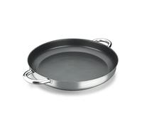 ALZA Classic Master - Padella per Paella da 34 cm, Acciaio Inox 18/10, Manici in Acciaio, Rivestimento Antiaderente a Tre Strati, Adatta a Tutti i Tipi di Cucine, Induzione e Forno