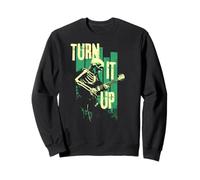 Alza Il Volume Chitarrista Scheletrico Felpa