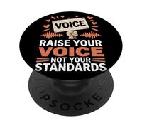 Alza la tua voce non i tuoi standard Uguaglianza femminile PopSockets PopGrip Adesivo