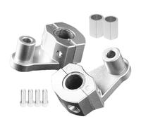 Alza Manubrio Motocicletta | Morsetto Regolabile Altezza per Manubri | Ergonomici per Regolazione Comfort Guida Moto Cruiser e Touring Avventura