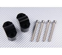 Alza Manubrio Riser Nero 30mm per KAWASAKI VERSYS 650 VERSYS-650 LE650E 2015-21