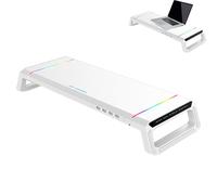 Alza monitor Organizer da scrivania per tavolo Porta stampante RGB 4 porte hub USB 3.0 PC portatile, accessori