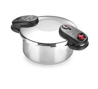 Alza Space - Pentola a Pressione Rapida, Acciaio Inox 18/10, 2 Modalità di Cottura, Design Ergonomico, Risparmio Energetico, Manici Termoresistenti (2.5L)