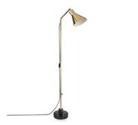 Alzabile Lampada Da Terra Ottone E Nero