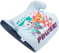 Paw Patrol Seggiolino Alzabimbo per la sicurezza delle bambine con altezza da 125 a 150 cm con grafiche delle simpatiche cagnoline Everest e Skye su fondo azzurro