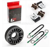 Alzacristalli Anteriore Destro Kit Riparazione con Metallo Supporto Per VW Golf