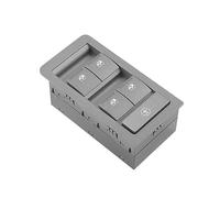 Alzacristalli elettrici automatici Alimentazione elettrica per interruttore di controllo finestra principale 92111628 13 pin per Holden Commodore VY VZ 2002 2003 2004 2005 2006 Nero o grigio(Grigio)