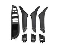 Alzacristalli Finestrino Per BMW Serie 5 F10 F11 F18 520i 523i 525i 528i 535i 7pcs Set Car Interior Plastica Porta Bracciolo Finestra Interruttore Pannello Maniglia Pulsantiera Finestra (Color : Blac