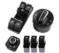 Alzacristalli Pulsantiera Per Golf Per GTI 5 6 Per 6 5ND959857 6 Pcs Kit Auto Finestra Interruttore Fari Interruttori Finestra Controllo Interruttore Di Sollevamento