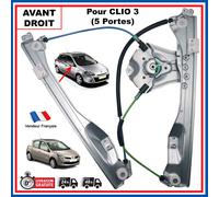 Meccanismo Alzacristalli Anteriore Destro per Clio 3 (5 Porte) 8200843597