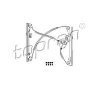 Alzacristallo anteriore Sx elettrico 111 265 TOPRAN per VW POLO IV