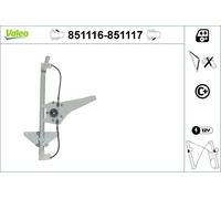 Valeo Alzacristallo anteriore 851116 – sinistro elettrico per Peugeot 3008 e 5008 Van